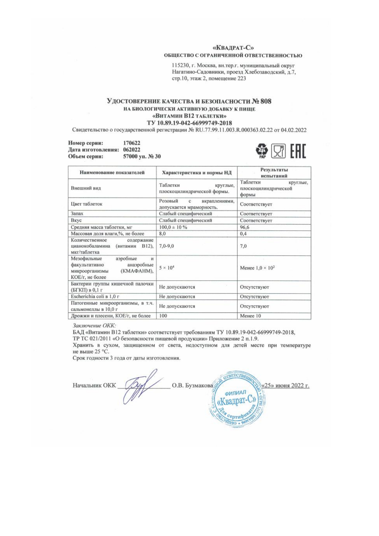 Паспорт №062022